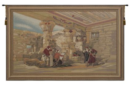 Temple of Ptolemy IV Tapestry Wall Hanging (size: H 52" x W 75")