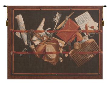 Office of Curiosities French Tapestry (size: H 29" x W 38")