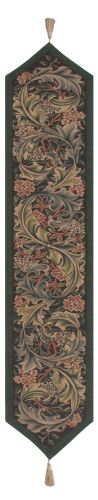 William Morris Green French Table Runner