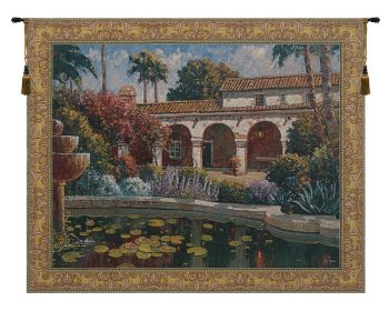 Mission Reflection Belgian Tapestry Wall Art (size: H 51" x W 64")