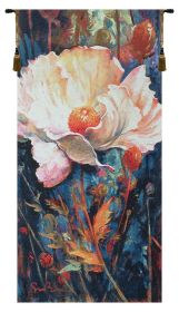 In Your Light Blue Belgian Tapestry Wall Art (size: H 54" x W 26")