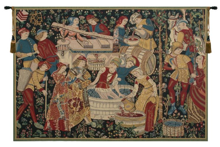 Vendages (Yellow) Tapestry