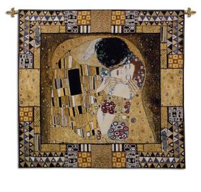Kiss Captured I Tapestry Wall Art (size: H 26" x W 26")