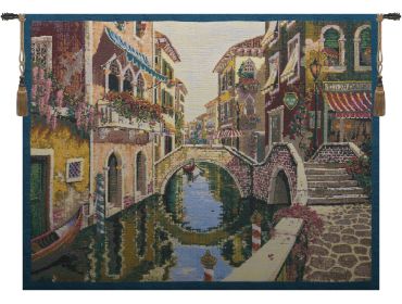Venice Venetie Light Belgian Tapestry Wall Art (size: H 26" x W 34")