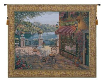 Terrasse Belgian Tapestry Wall Art (size: H 63" x W 77")