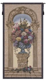 Floral Arch Belgian Tapestry Wall Art (size: H 95" x W 54")