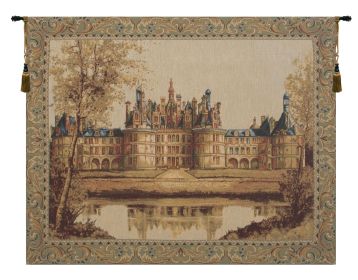 Chambord Castle I European Tapestry (size: H 36" x W 44")