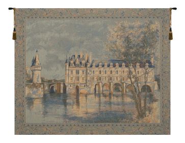 Chenonceau Castle European Tapestry (size: H 17" x W 22")
