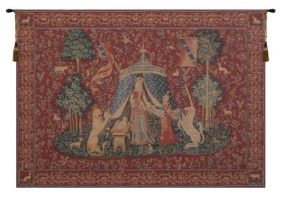 A Mon Seul Desir I French Tapestry (size: H 58" x W 78")