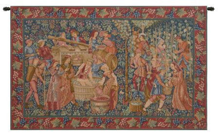 Vendange I French Tapestry (size: H 25" x W 38")