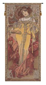 Mucha Autumn European Tapestry (size: H 39" x W 18")