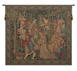 Vendage Right Panel Tapestry Wall Hanging (size: H 30" x W 37")