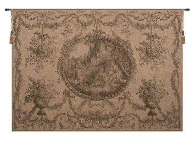 Fountaine de l'amour French Tapestry (size: H 42" x W 58")