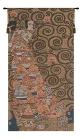 L'Attente Klimt a Gauche Or French Tapestry (size: H 38" x W 18")
