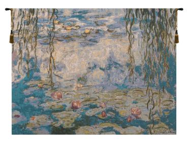 Water Lilies Les Nympheas European Tapestry (size: H 35" x W 55")