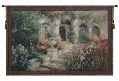Scented Steps Fine Art Tapestry (size: H 56" x W 80")