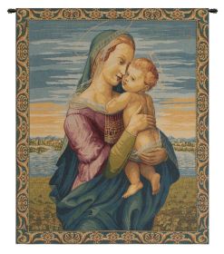 Madonna with Child by Raphael Italian Wall Tapestry (size: H 24" x W 20")