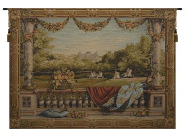 Chateau Bellevue French Tapestry (size: H 58" x W 78")