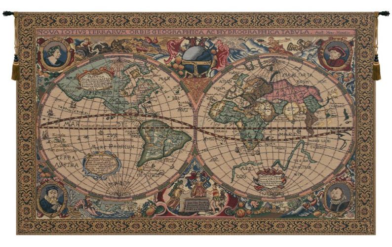 Map Mercator Tapestry