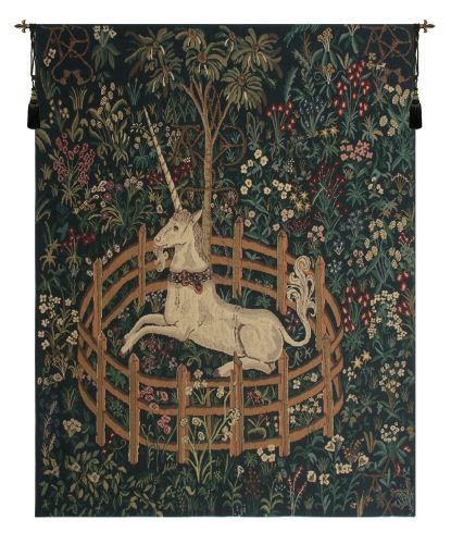 Unicorn In Captivity II  Tapestry