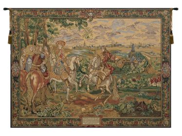 La Prise de Lille II Tapestry (size: H 33" x W 49")
