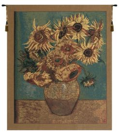 Sunflowers, Gold Tapestry (size: H 40" x W 33")