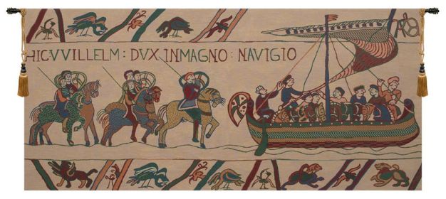 Bayeux - Navigio I Tapestry (size: H 22" x W 44")