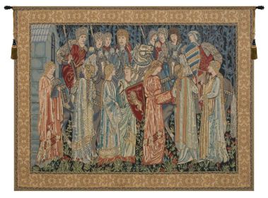 Knights Departure  Tapestry (size: H 47" x W 69")