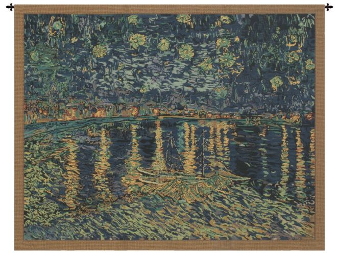 Van Gogh's Starry Night Over the Rhone Tapestry