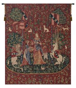 Smell, Lady and the Unicorn Tapestry (size: H 69" x W 49")
