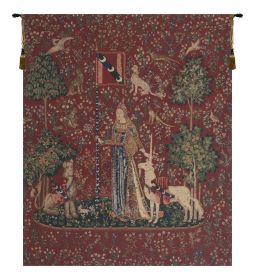 Touch, Lady and Unicorn Tapestry (size: H 42" x W 33")