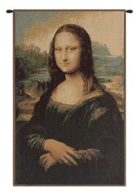 The Mona Lisa Italian Wall Tapestry (size: H 19" x W 12")