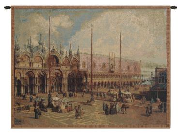 Palazzo Ducale and San Marco Italian Wall Tapestry (size: H 24" x W 34")