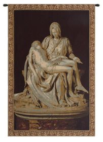 Pity by Michelangelo Italian Wall Tapestry (size: H 54" x W 35")