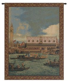 Bucintoro I Vertical Italian Wall Tapestry (size: H 34" x W 24")