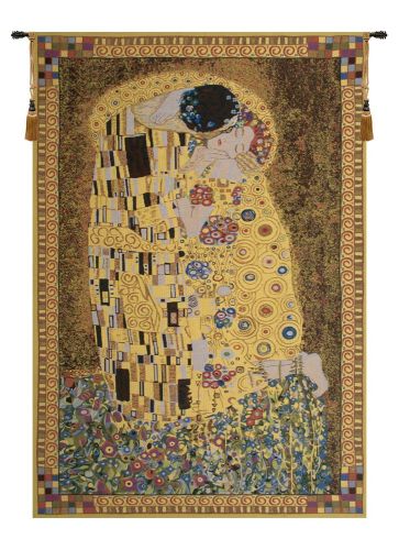 The Kiss (Yellow) Tapestry