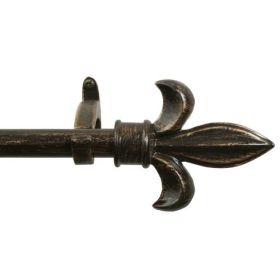 Fleur de Lys Antique 48-108 Tapestry Rod (size: H 48" x W 108")